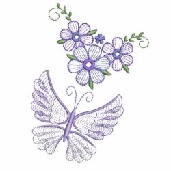 Rippled Butterfly 07(Sm) machine embroidery designs