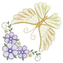 Rippled Butterfly 09(Lg) machine embroidery designs