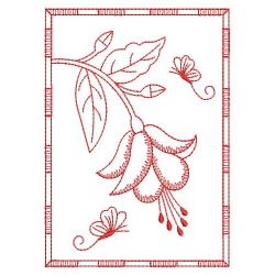 Redwork Fuchsia(Lg) machine embroidery designs