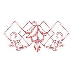 Redwork Fuchsia 12(Lg) machine embroidery designs