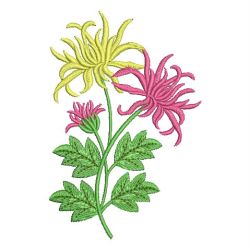 Chrysanthemum machine embroidery designs
