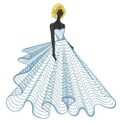 Rippled Lady 07(Lg) machine embroidery designs