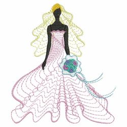 Rippled Lady 08(Lg) machine embroidery designs