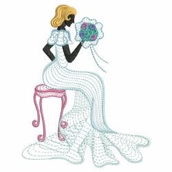 Rippled Lady 09(Lg) machine embroidery designs