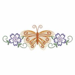 Rippled Butterfly Borders 04(Md) machine embroidery designs