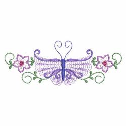 Rippled Butterfly Borders 06(Lg) machine embroidery designs