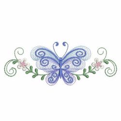 Rippled Butterfly Borders 07(Md) machine embroidery designs