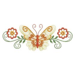 Rippled Butterfly Borders 08(Lg) machine embroidery designs