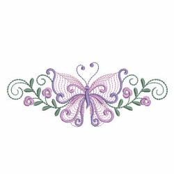 Rippled Butterfly Borders 10(Lg) machine embroidery designs