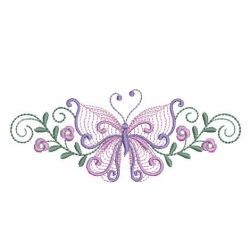 Rippled Butterfly Borders 10(Sm) machine embroidery designs