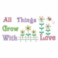 All Things Grow With Love 2 machine embroidery designs