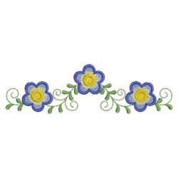 Flower Borders 2 06(Lg) machine embroidery designs