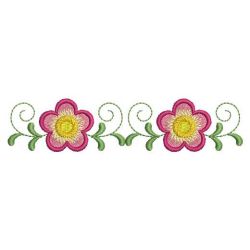 Flower Borders 2 07(Lg) machine embroidery designs