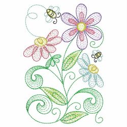 Rippled Spring Flowers 04(Sm) machine embroidery designs