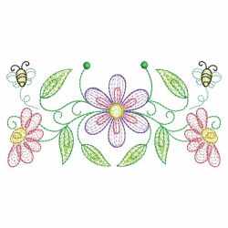 Rippled Spring Flowers 05(Lg) machine embroidery designs