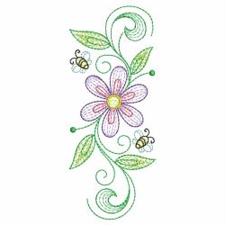 Rippled Spring Flowers 06(Sm) machine embroidery designs