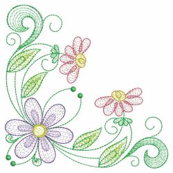 Rippled Spring Flowers 09(Lg) machine embroidery designs