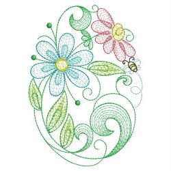 Rippled Spring Flowers 10(Md) machine embroidery designs