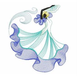 Rippled Dancing Girl(Lg) machine embroidery designs