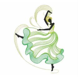 Rippled Dancing Girl 04(Sm) machine embroidery designs