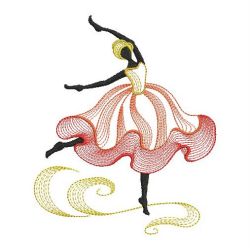 Rippled Dancing Girl 06(Lg) machine embroidery designs