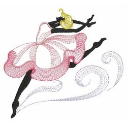 Rippled Dancing Girl 07(Lg) machine embroidery designs