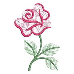 Rippled Valentine Rose 01 machine embroidery designs