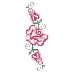 Rippled Valentine Rose 02 machine embroidery designs
