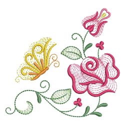 Rippled Valentine Rose 09 machine embroidery designs