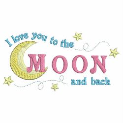 I love You to The Moon And Back 01 machine embroidery designs