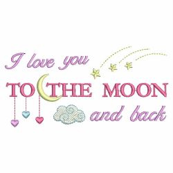 I love You to The Moon And Back 11 machine embroidery designs