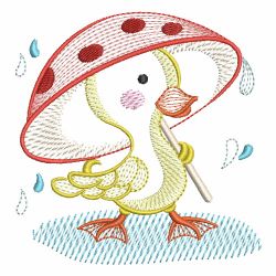 Rippled Animal In The Rain machine embroidery designs