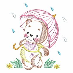 Rippled Animal In The Rain 05 machine embroidery designs