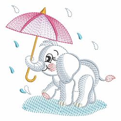 Rippled Animal In The Rain 08 machine embroidery designs