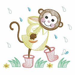 Rippled Animal In The Rain 09 machine embroidery designs
