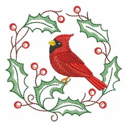 Christmas Cardinals 01 machine embroidery designs