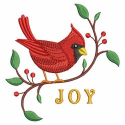 Christmas Cardinals 02 machine embroidery designs