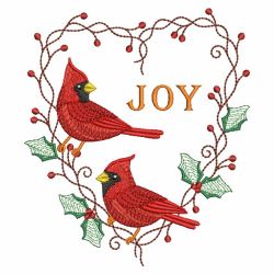 Christmas Cardinals 07 machine embroidery designs