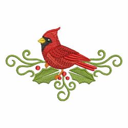 Christmas Cardinals 08 machine embroidery designs