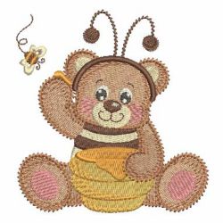 Lovely Teddy Bear 05 machine embroidery designs