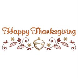 Happy Thanksgiving 02(Md) machine embroidery designs