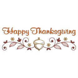 Happy Thanksgiving 02(Lg) machine embroidery designs