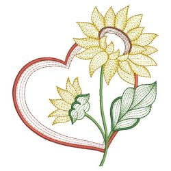 Rippled Sunflowers 08(Lg) machine embroidery designs