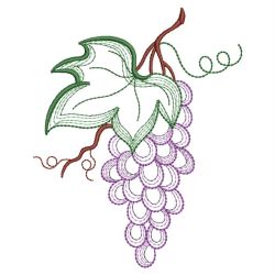 Vintage Grapes 02(Md) machine embroidery designs