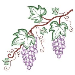 Vintage Grapes 05(Md) machine embroidery designs