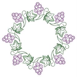 Vintage Grapes 10(Sm) machine embroidery designs