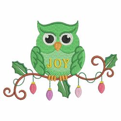 Christmas Owls 01 machine embroidery designs
