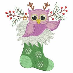 Christmas Owls 04 machine embroidery designs