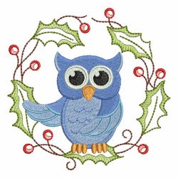 Christmas Owls 10 machine embroidery designs