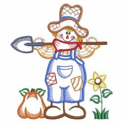 Folk Art Scarecrow 09(Sm) machine embroidery designs